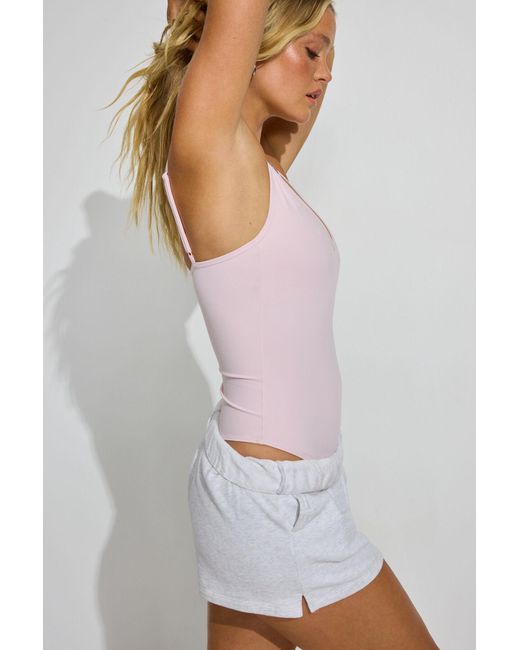 Garage Pink Softactive Plunge Bodysuit