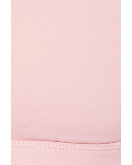 Garage Pink Active Micro Halter Top