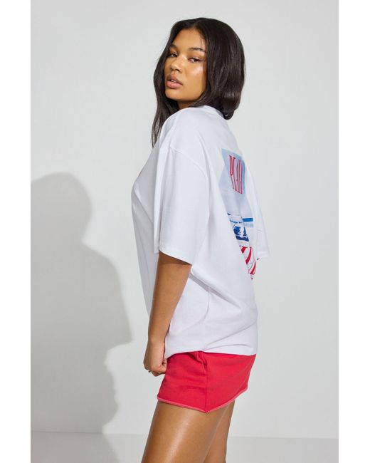 Garage Multicolor Oversized Boyfriend Tee
