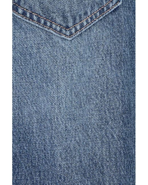 Garage Blue Low Rise Relaxed Jeans
