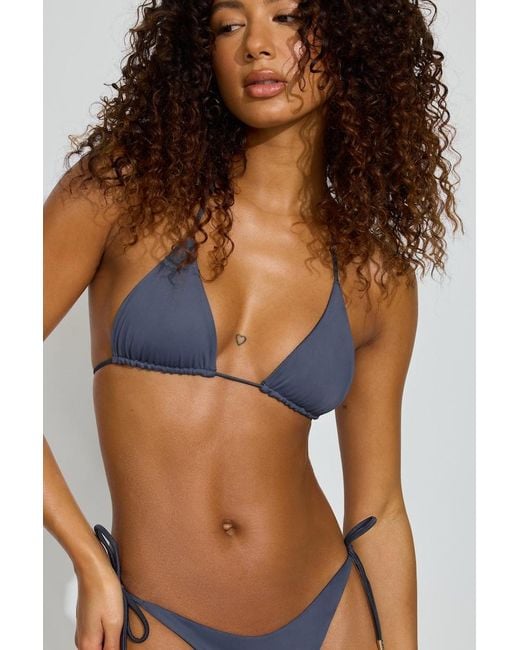 Garage Brown Reversible Slider Triangle Bikini Top