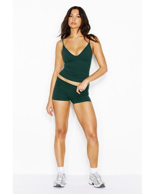 Garage Green Active Plunge Cami Top