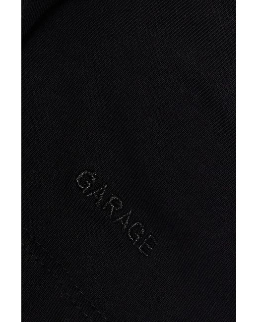 Garage Black Fluid Long Sleeve Crewneck