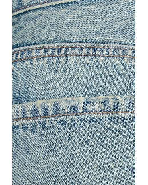 Garage Blue Boyfriend Denim Shorts