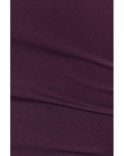 Garage Purple Sleek Short Sleeve Polo Top