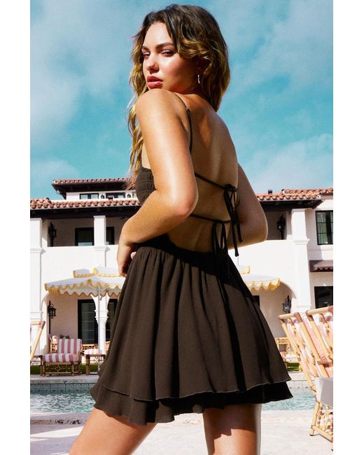 Garage Women's Kenzie Smocked Tiered Romper Garage Women's Kenzie Smocked Tiered Romper