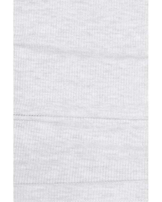 Garage White Snatchrib Crossover Longsleeve Top