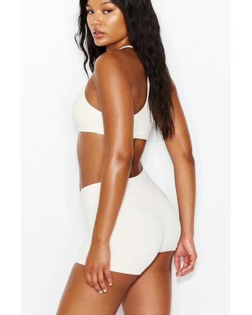 Garage White Active Cross Front Shorts