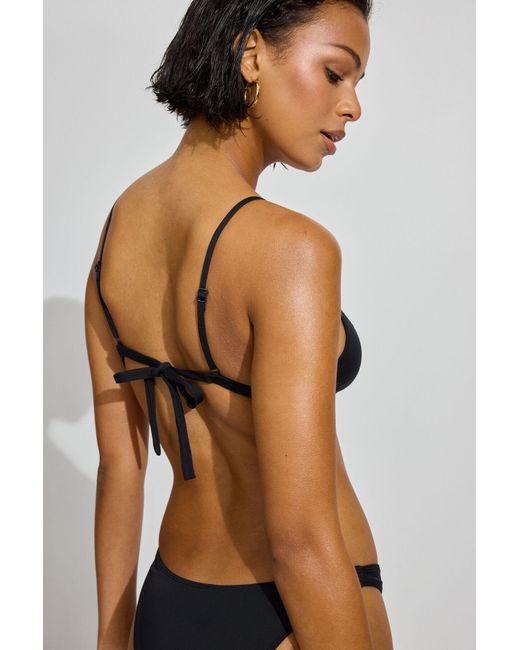 Garage Black Fixed Triangle Bikini Top
