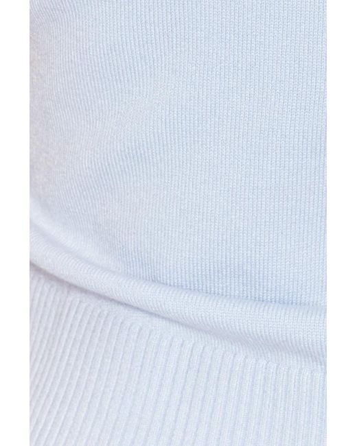 Garage White Cropped Button Up Top