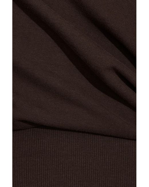 Garage Black Stretchterry Off Shoulder Top
