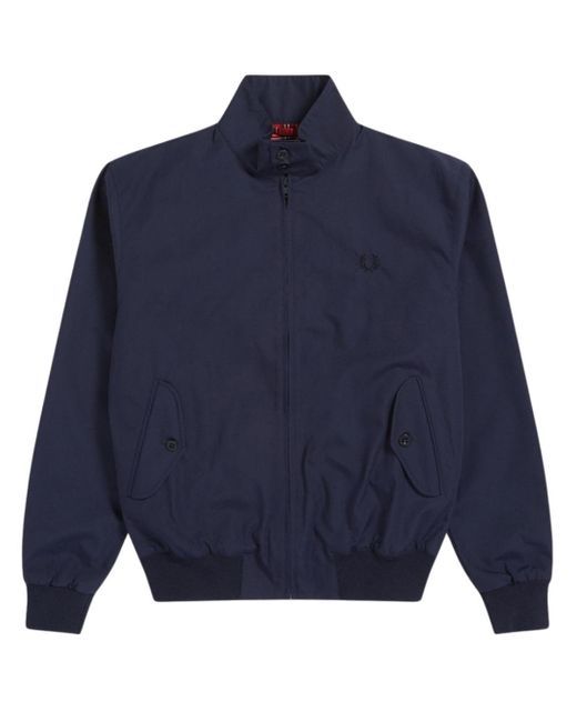 Fred Perry Synthetic Made In England Blue Harrington Jacket for Men | Lyst