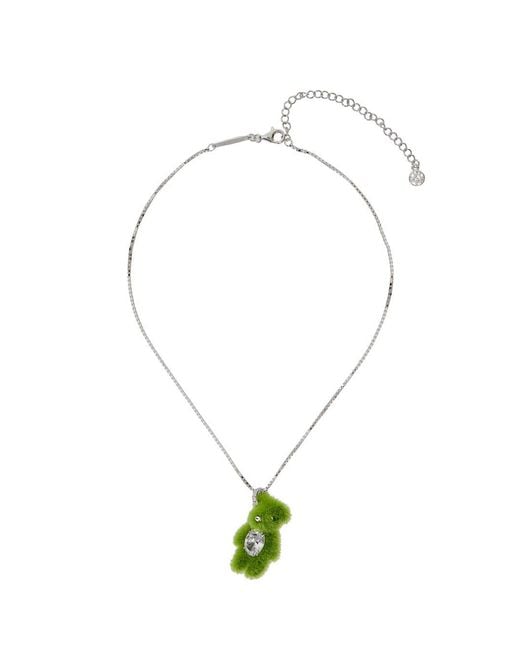 YVMIN Green Grass Bear Necklace With Pendant