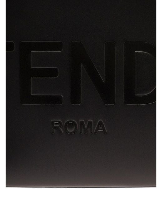 Fendi Black Stunning Sunshine Small Tote Handbag For
