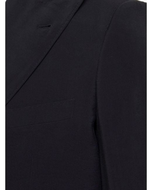 Reveres 1949 Blue Single-Breasted Blazer With Notched Revers for men