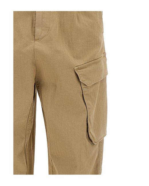 Pantaloni Cargo Color Sabbia di Semicouture in Natural