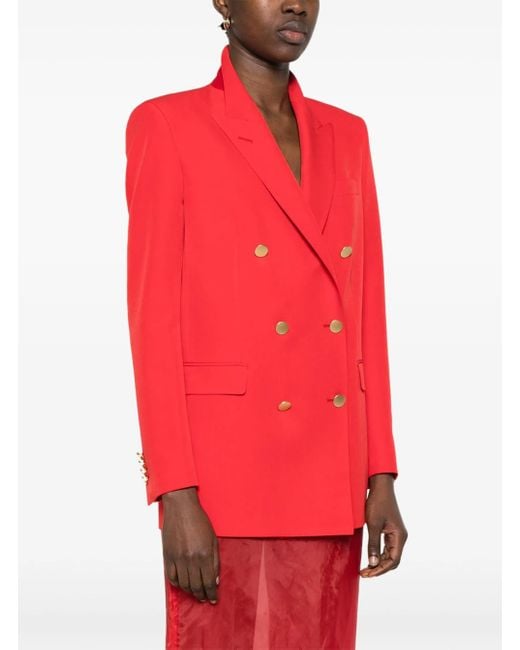 Tagliatore Red Double-Breasted Jacket