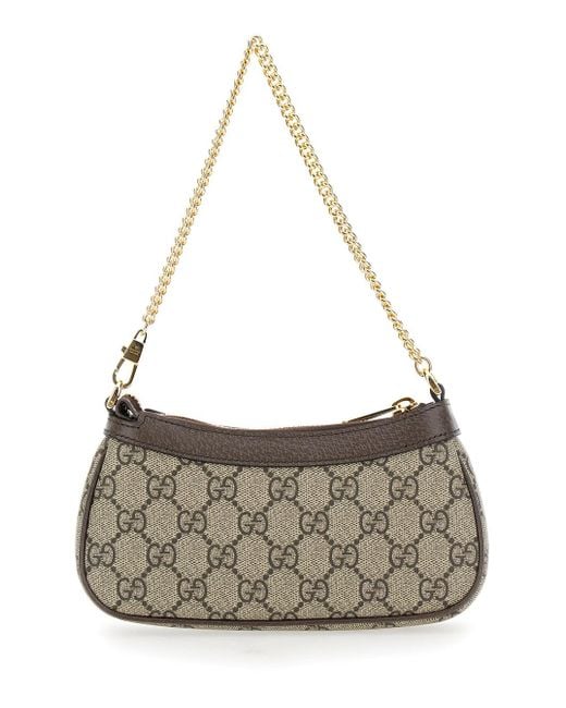 Gucci Brown Ophidia Canvas Mini Bag