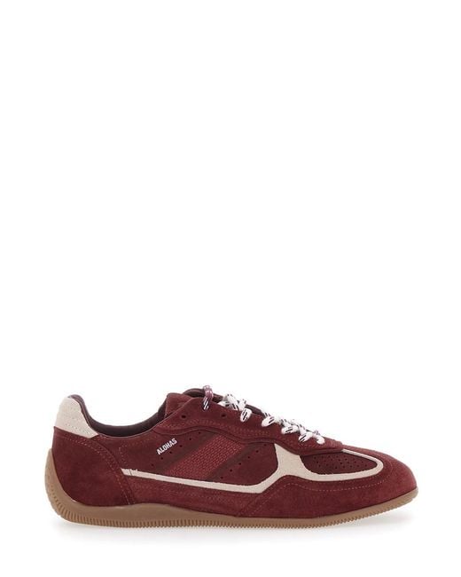 Alohas Purple Low Top Sneakers With Logo Lettering On The Side