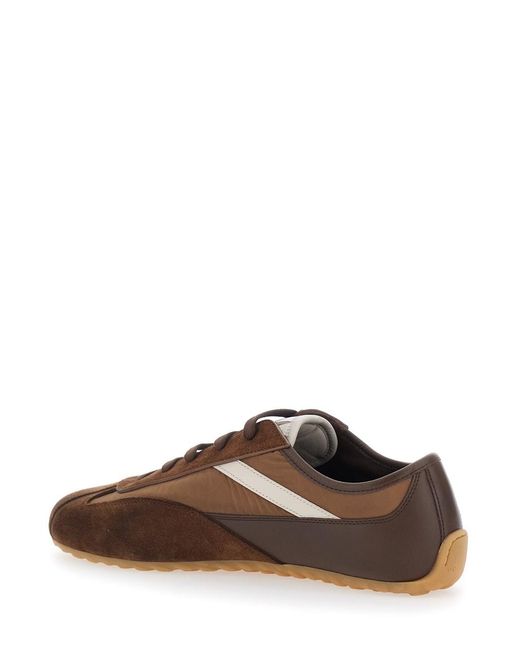 Sneakers 'Boxe' Low Top Con Dettagli Bicolore E Logo di McQueen in Brown da Uomo