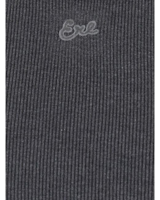 ERL Gray Crew Neck Top Cotton-Blend for men