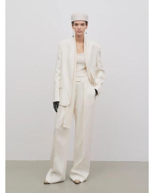 The Row White Trousers With Pinces