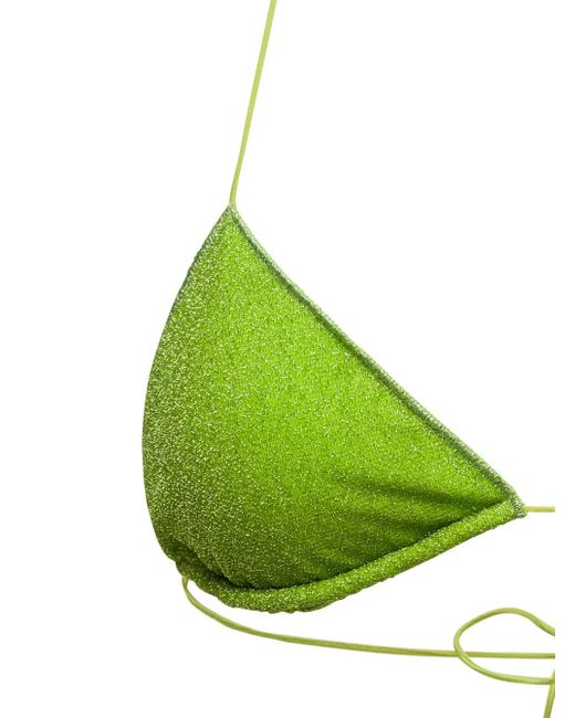 Oseree Green Triangle-Shaped Bikini