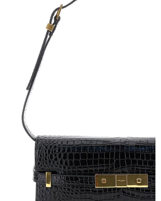 Saint Laurent Black 'Manhattan Small' Shoulder Bag