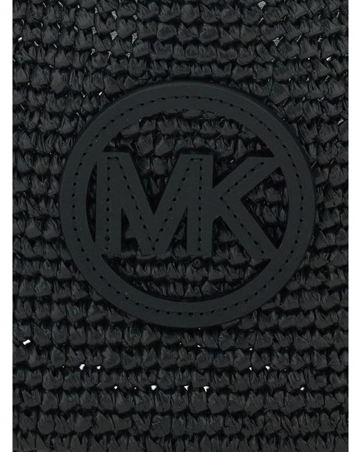MICHAEL Michael Kors Black 'Nolita Small' Shoulder Bag With Leather Lo