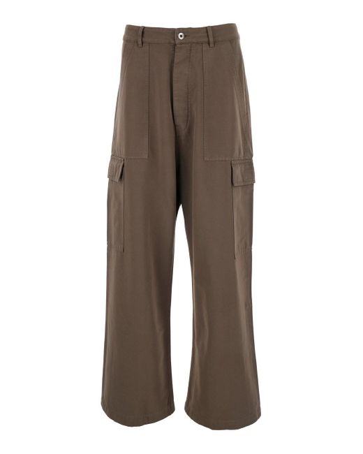 Rick Owens Brown Cargo Trousers for men
