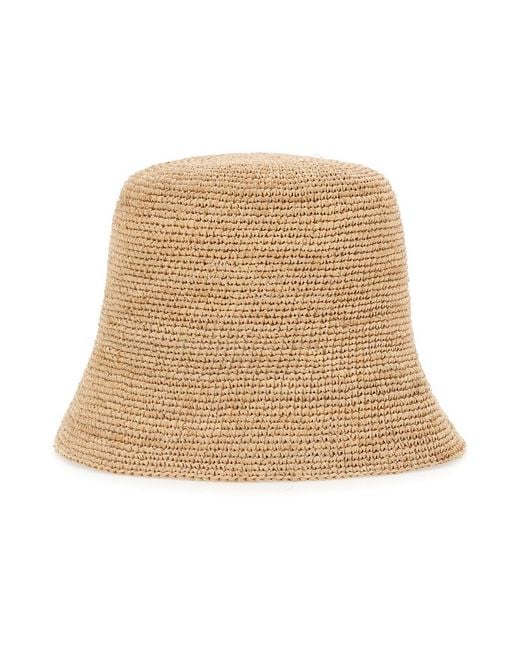IBELIV Natural 'Andao' Hat With Braided Design And Low Narrow Brim