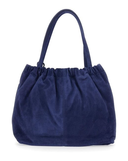 Marc Jacobs Blue Shoulder Bag The Tote Suede