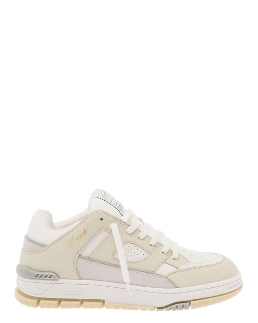 Axel Arigato White 'Area Lo' Sneakers With Embossed Logo for men