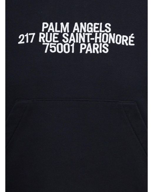 Palm Angels Black Cotton Hoodie