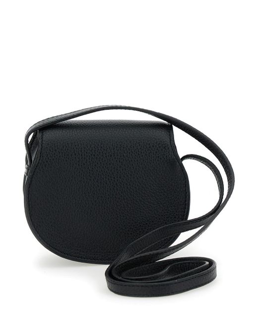 Chloé Black 'Marcie' Nano Saddle Bag