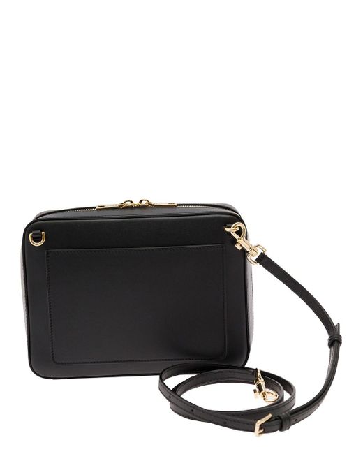 Dolce & Gabbana Black Crossbody Bag With Quilted Dg Logo