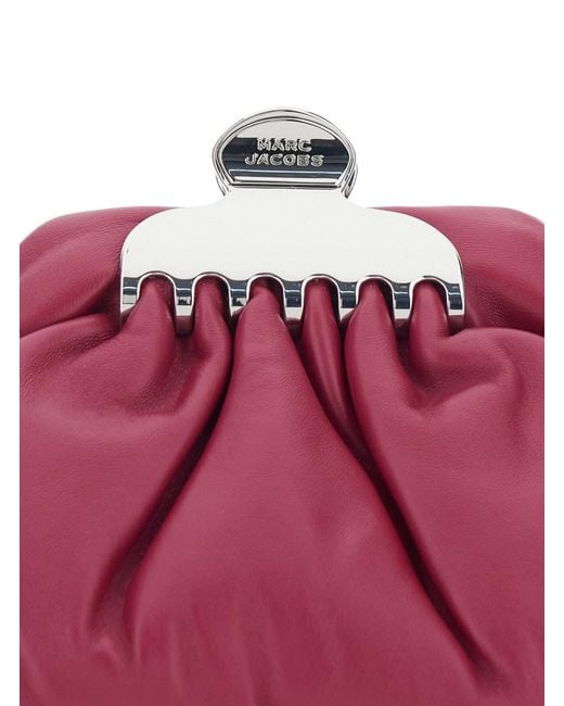 Marc Jacobs Purple Clutch Claw Clip Piccola Leather