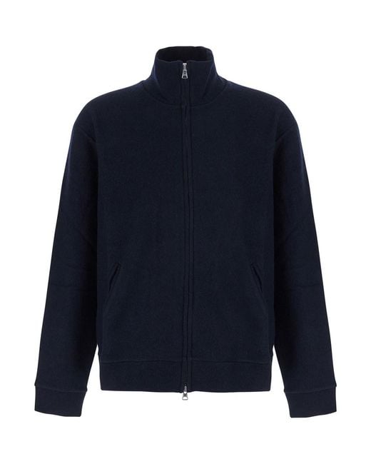 NN07 Blue Sweater With High Neck And Long Sleeves for men