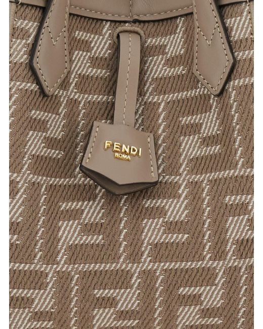 Fendi 'Mini Origami' Crossbody Bag With All-Over Ff Logo in