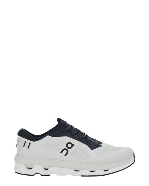 On Shoes White 'Cloudze' Sneakers With Rubber Sole for men