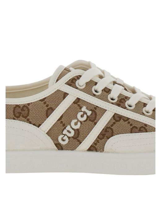 Gucci White And Skeakers With Logo Detail