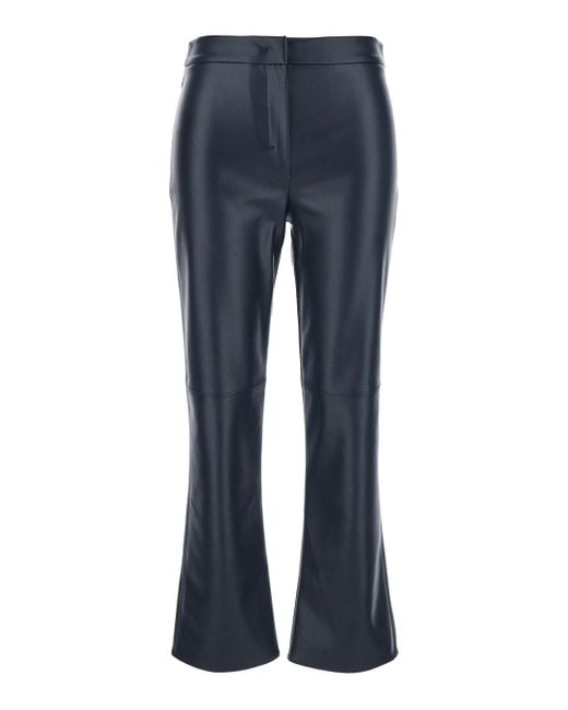 Max Mara Blue 'S Maxmara 'Sublime' Dark Pants With Flared Leg