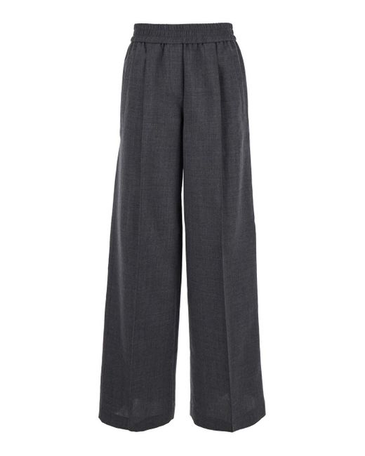 Pantalone Con Vita Elasticizzata di Brunello Cucinelli in Gray