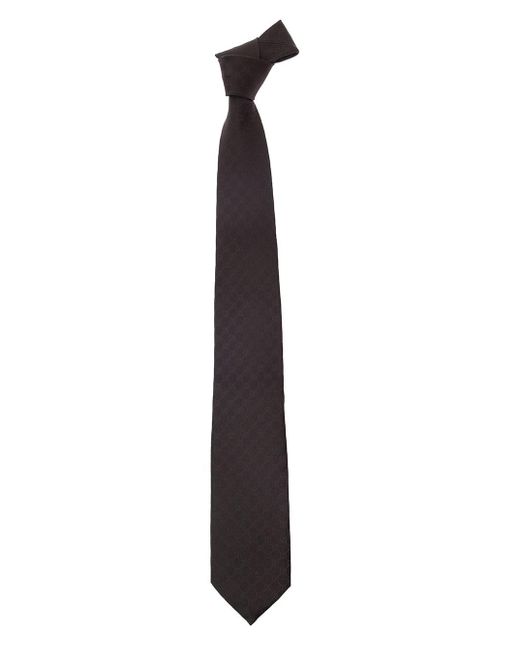 Gucci Black Tie With Gg Motif All Over for men