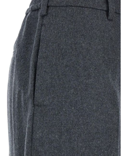 PT Torino Blue 'Lorenza' Pants With Front Pences