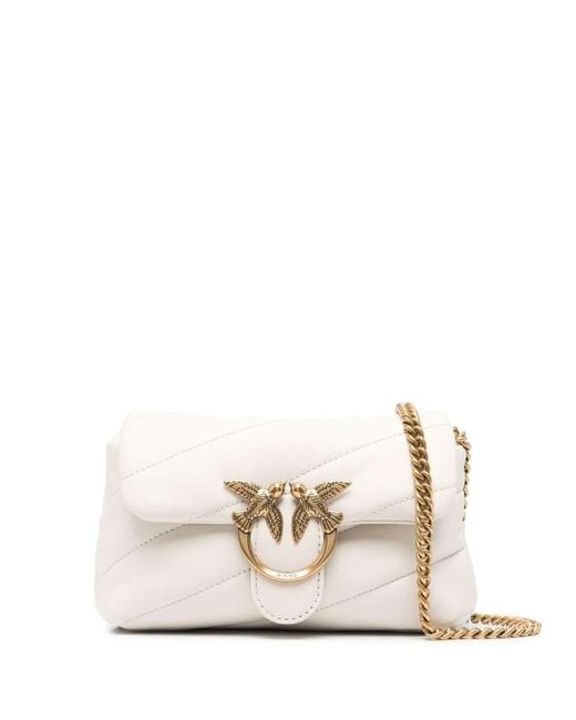 Pinko Natural 'Baby Love Puff' Shoulder Bag With Diagonal Maxi Quilting
