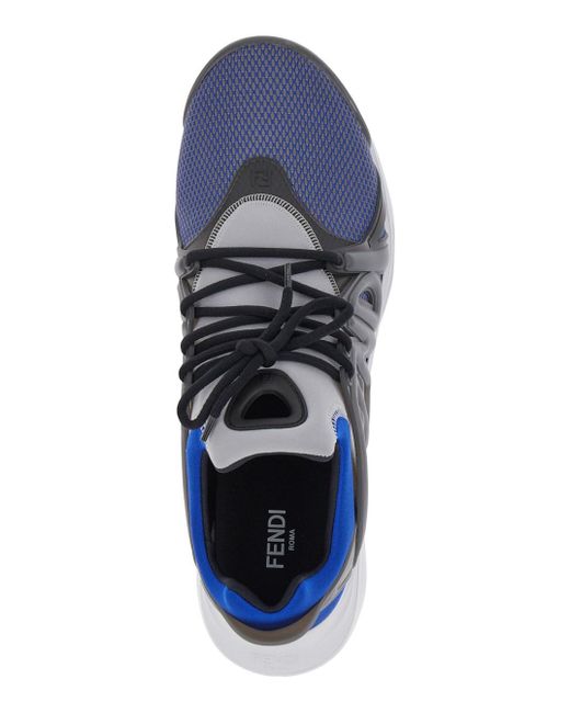 Sneakers ' Tag' Con Logo di Fendi in Blue da Uomo