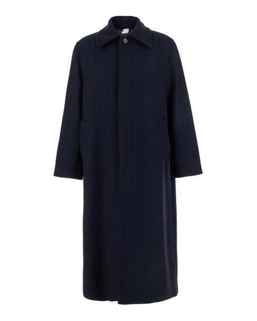 Cappotto Con Colletto Classico E Maniche Ampie di sunflower in Blue da Uomo