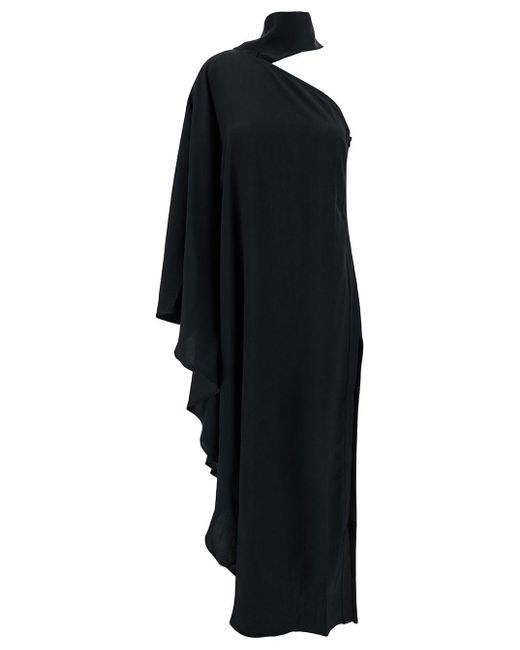 ‎Taller Marmo Black Bolkan One-shoulder Gown