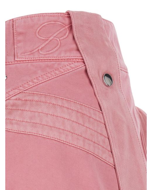 Blumarine Pink Medium Waist Miniskirt